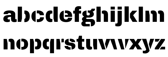 Archivo Black Font LOWERCASE