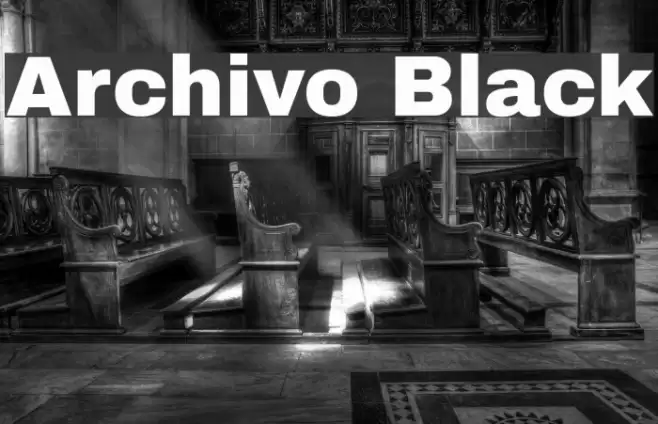 Archivo Black Font examples