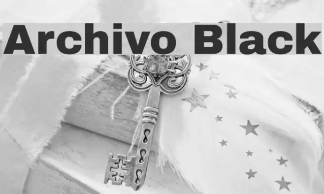 Archivo Black Font examples