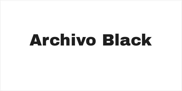 Archivo Black Logo