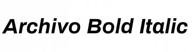 Archivo Bold Italic  baixar fontes gratis