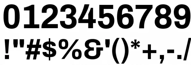 Archivo Bold Font OTHER CHARS