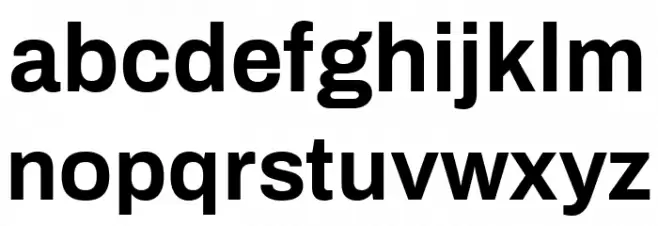 Archivo Bold Font LOWERCASE