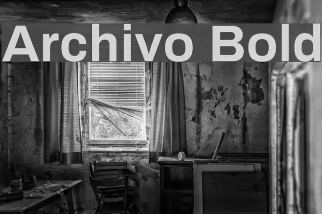 Archivo Bold Font examples