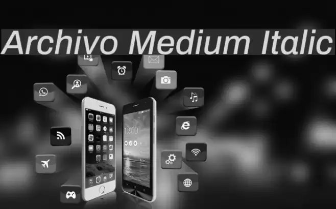 Archivo Medium Italic Font examples
