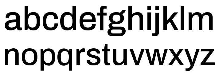 Archivo Medium Font LOWERCASE
