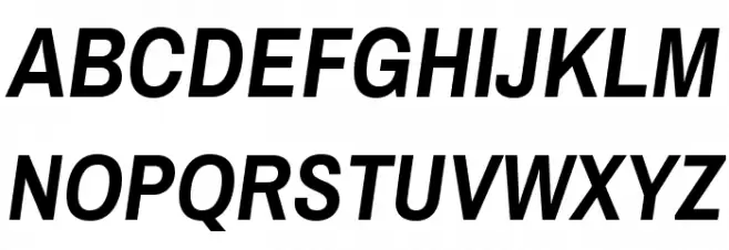 Archivo Narrow Bold Italic Font UPPERCASE