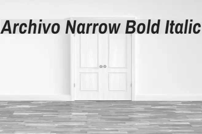 Archivo Narrow Bold Italic Font examples