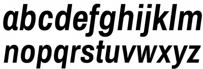 Archivo Narrow Bold Italic Fuentes MINÚSCULAS