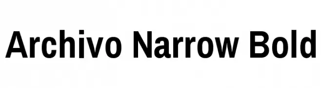 Archivo Narrow Bold  baixar fontes gratis