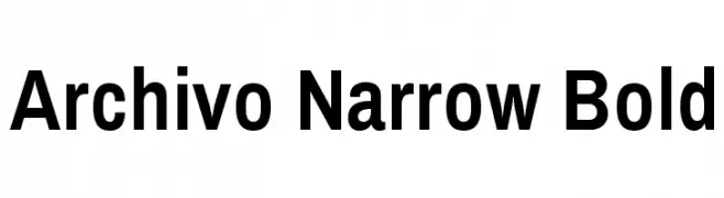 Archivo Narrow Bold  baixar fontes gratis
