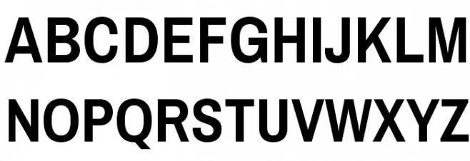 Archivo Narrow Bold フォント 大文字