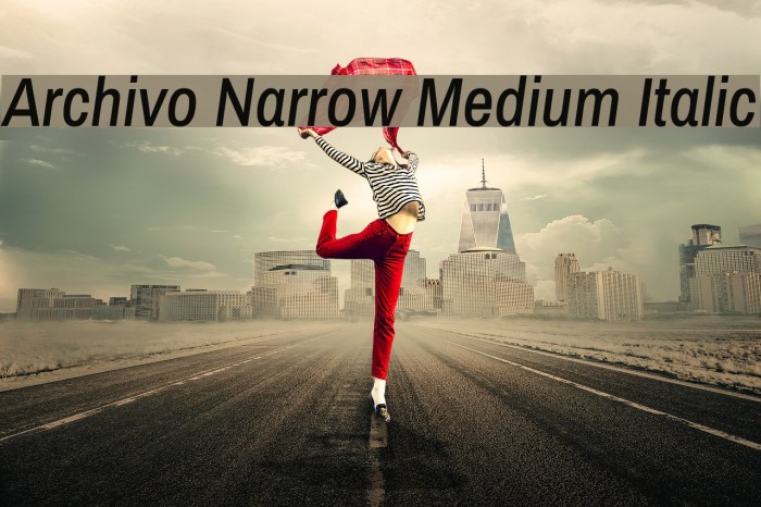 Archivo Narrow Medium Italic لخطوط تنزيل examples