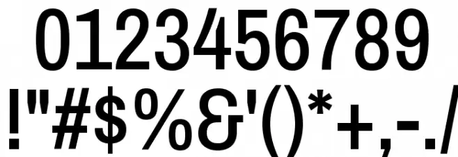 Archivo Narrow Medium Font OTHER CHARS