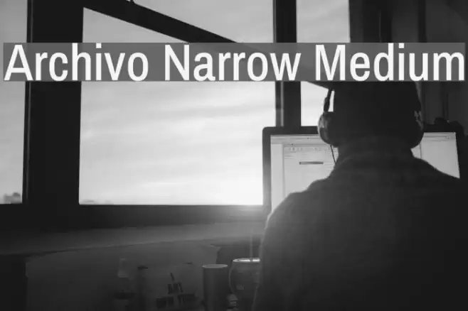 Archivo Narrow Medium Font examples