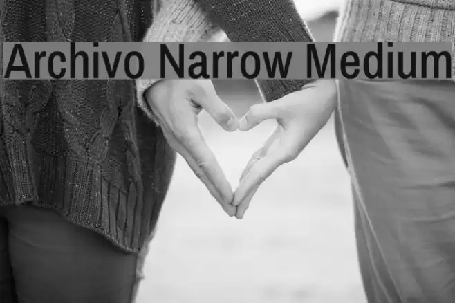 Archivo Narrow Medium Font examples