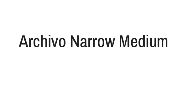 Archivo Narrow Medium Logo