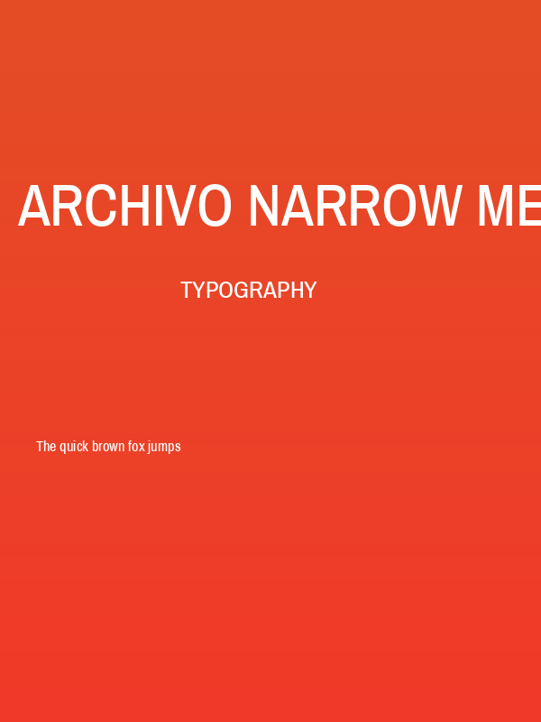 Archivo Narrow Medium Poster