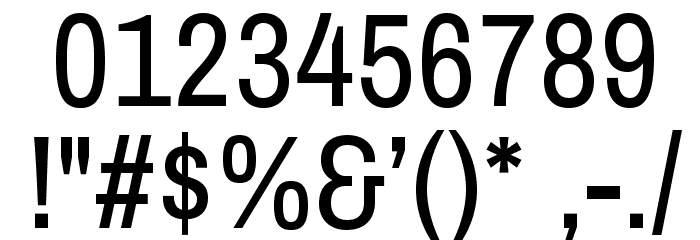 Archivo Narrow Regular Font OTHER CHARS