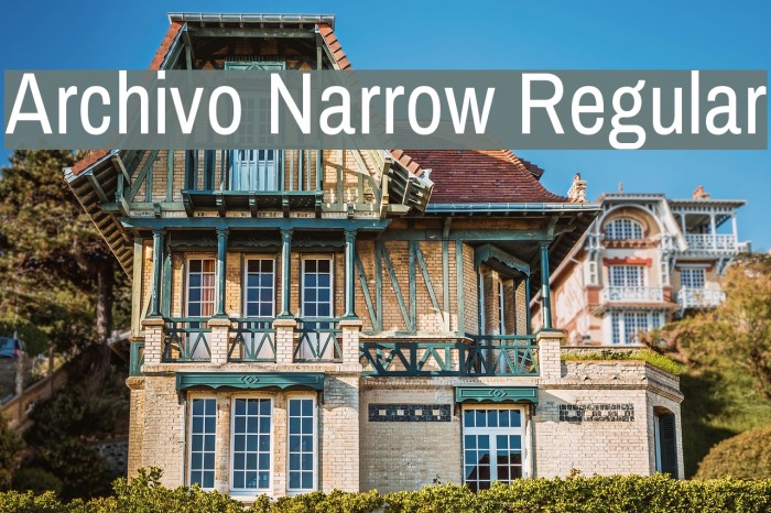 Archivo Narrow Regular Font examples