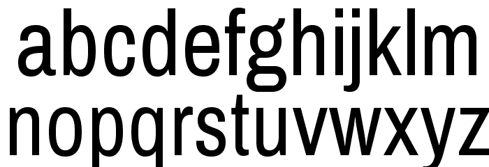 Archivo Narrow Regular Font LOWERCASE