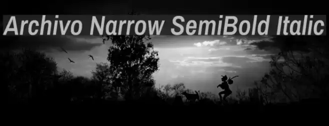 Archivo Narrow SemiBold Italic Font examples