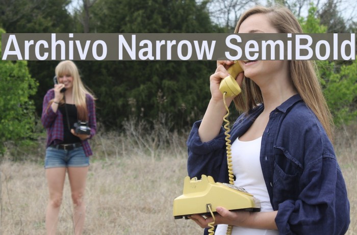 Archivo Narrow SemiBold Font examples
