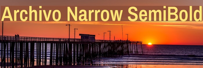 Archivo Narrow SemiBold Font examples