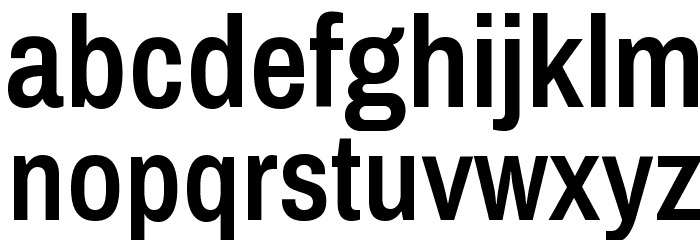 Archivo Narrow SemiBold Font LOWERCASE