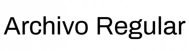 Archivo Regular  Free Fonts Download