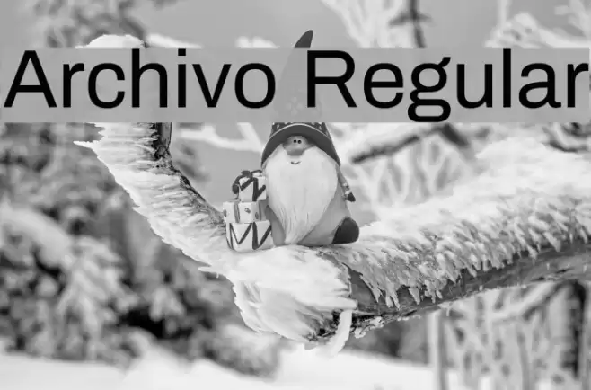 Archivo Regular Font examples