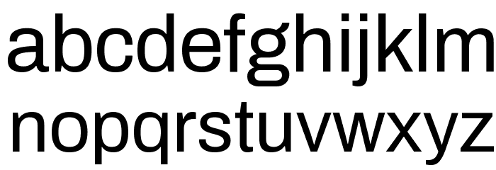 Archivo Regular Font LOWERCASE
