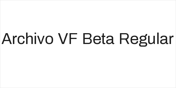 Archivo VF Beta Regular Logo
