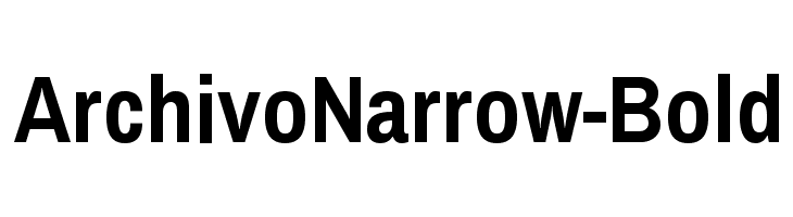 ArchivoNarrow-Bold Font