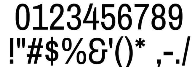 ArchivoNarrow-Regular Font OTHER CHARS