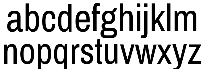 ArchivoNarrow-Regular Font LOWERCASE