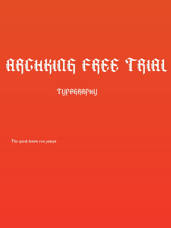 Archking Free Trial Poster