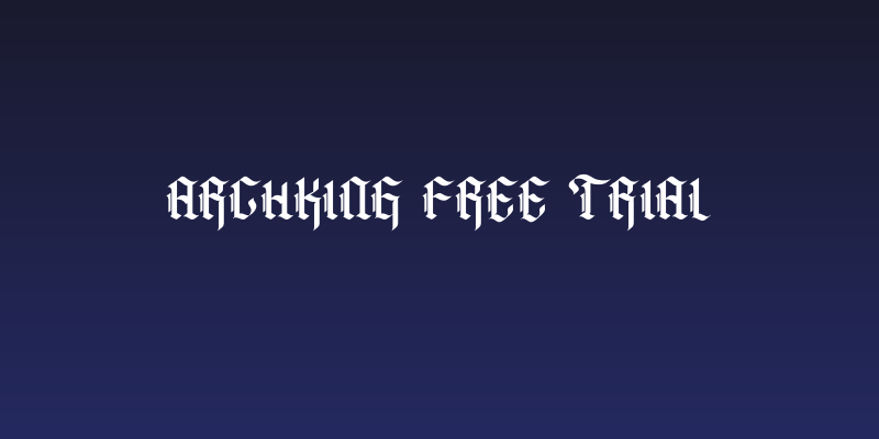 Archking Free Trial Social Header