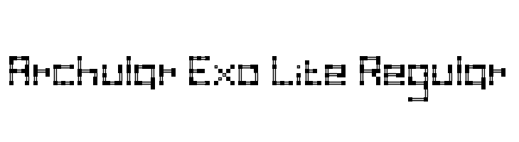 Archular Exo Lite Regular  font caratteri gratis
