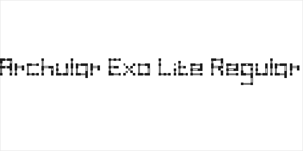 Archular Exo Lite Regular Logo
