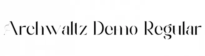 Archwaltz Demo Regular  baixar fontes gratis