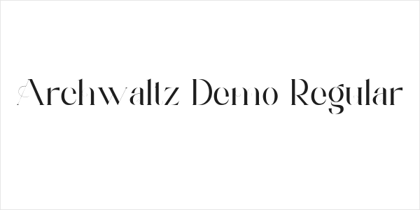 Archwaltz Demo Regular Logo