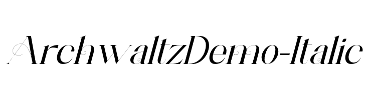 ArchwaltzDemo-Italic  Free Fonts Download
