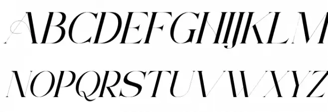 ArchwaltzDemo-Italic 字体 大写