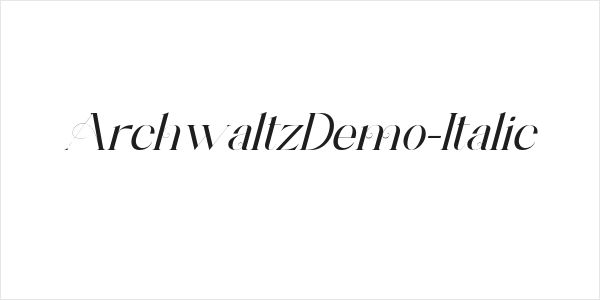 ArchwaltzDemo-Italic Logo