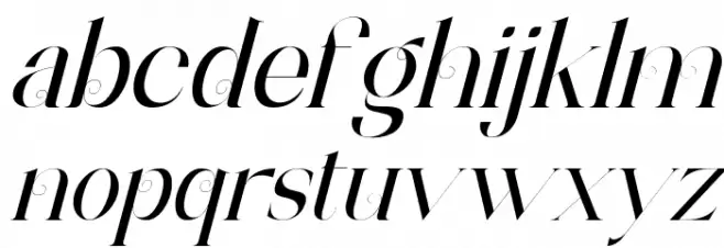 ArchwaltzDemo-Italic 字体 小写