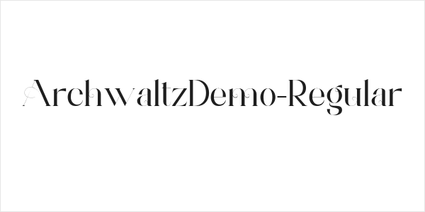 ArchwaltzDemo-Regular Logo