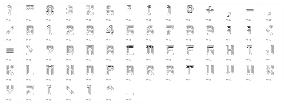 Archway Character Map