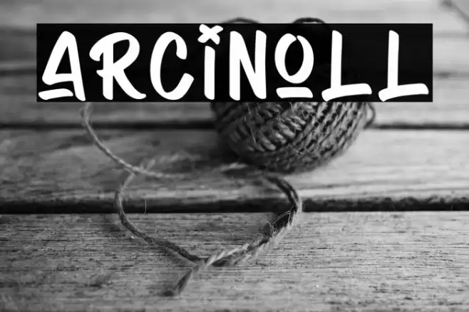 Arcinoll Font examples