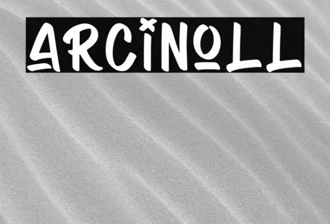 Arcinoll Font examples